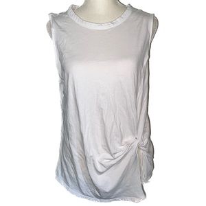 Express front knot tank top